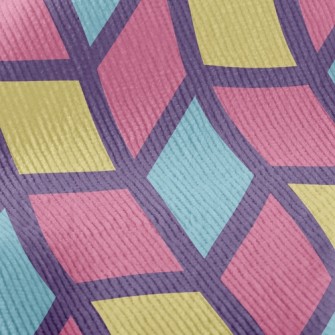 Colorful Mosaic Waves Standard Corduroy