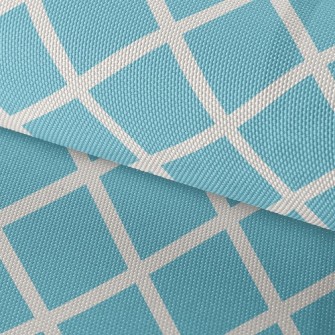 White Line Cross Grid Waterproof Oxford