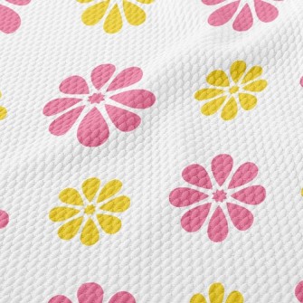 Two-Color Sweet Small Floral Birdseye Piqué