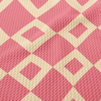 Empty Diamond Lattice Birdseye Piqué