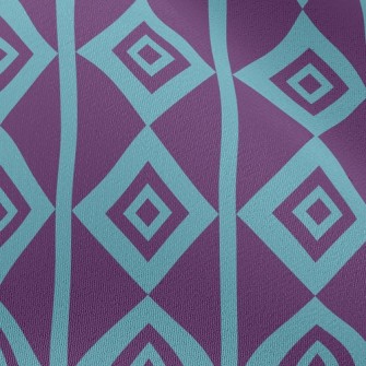 Psychedelic Purple Rhombus Chiffon