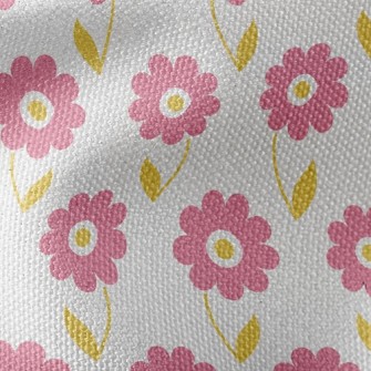 Elegant Pink Flowers Waterproof Canvas