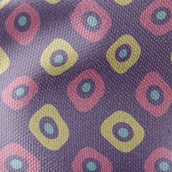 Two-Color Square With Dots Waterproof Canvas