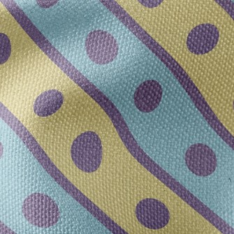 Polka Dot Lines Waterproof Canvas