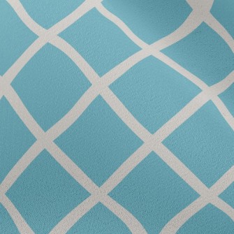 White Line Cross Grid Chiffon