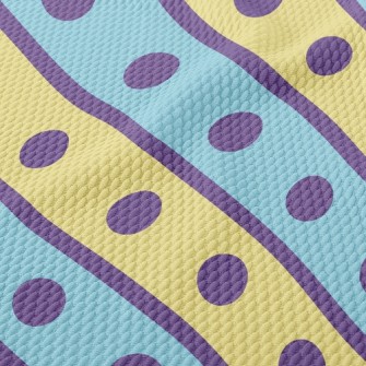 Polka Dot Lines Birdseye Piqué
