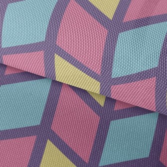 Colorful Mosaic Waves Waterproof Oxford