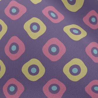 Two-Color Square With Dots Chiffon