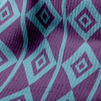 Psychedelic Purple Rhombus Terry