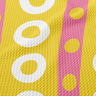 Dots And Lines Of Different Si Birdseye Piqué