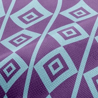 Psychedelic Purple Rhombus Performance Linen
