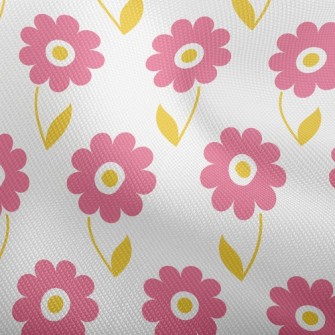 Elegant Pink Flowers Dobby