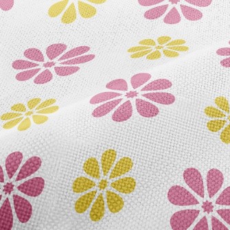 Two-Color Sweet Small Floral Performance Linen