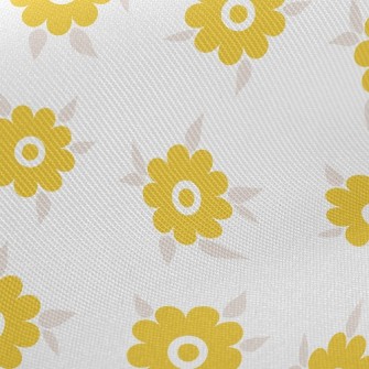 Light Yellow Small Round Flowe Twill