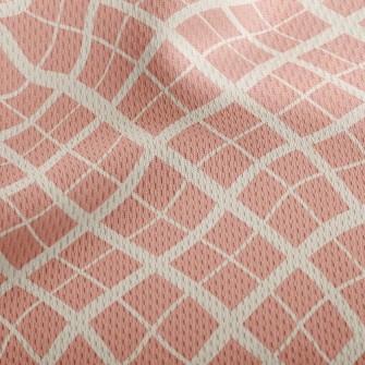 Cross Rhombus Athletic Mesh Flat Back