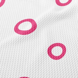 Red Line Dot Birdseye Piqué