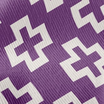 Psychedelic Cross Print Standard Corduroy