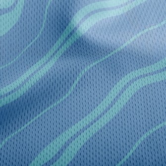 Temperament Diagonal Stripes Athletic Mesh Flat Back