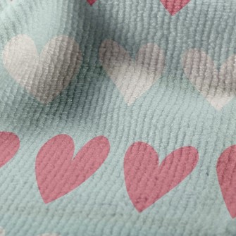 Pastel Bicolor Heart Terry