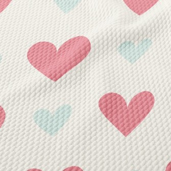 Cute Heart Birdseye Piqué