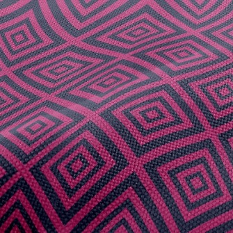 Pink Black Line Square Performance Linen