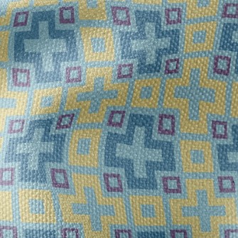Cross Block Mosaic Waterproof Canvas