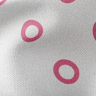 Red Line Dot Waterproof Canvas