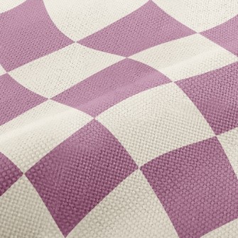 Checkerboard Rhombus Performance Linen