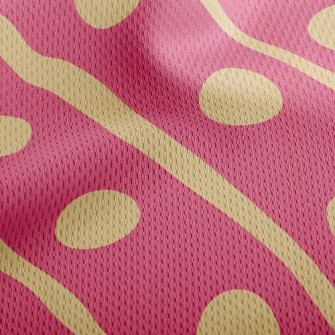 Arrange Dots Smoothly Athletic Mesh Flat Back