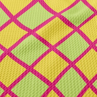 Two-Color Stitching Diamond Birdseye Piqué