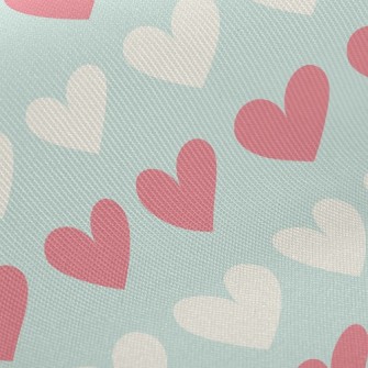 Pastel Bicolor Heart Twill