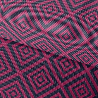 Pink Black Line Square Waterproof Oxford