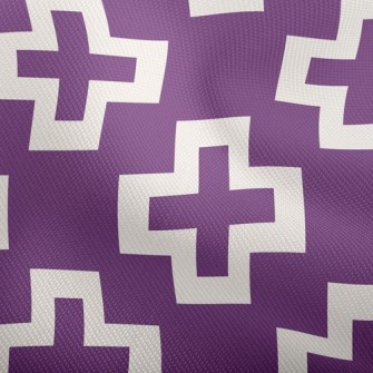 Psychedelic Cross Print Dobby