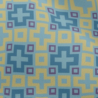Cross Block Mosaic Chiffon