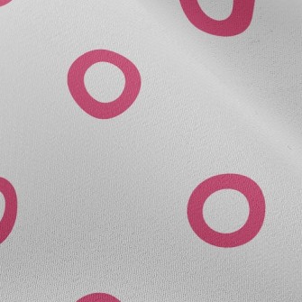 Red Line Dot Chiffon