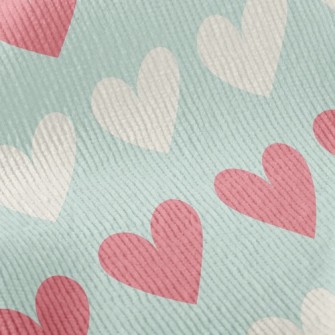 Pastel Bicolor Heart Standard Corduroy