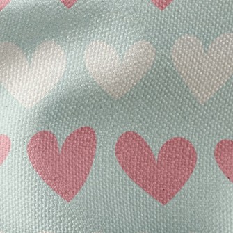 Pastel Bicolor Heart Waterproof Canvas