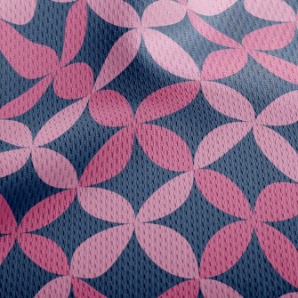 Long Ellipse Combination Athletic Mesh Flat Back