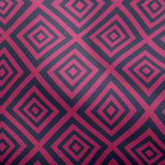 Pink Black Line Square Dobby
