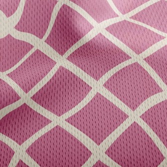 Cross Rhombus Athletic Mesh Flat Back