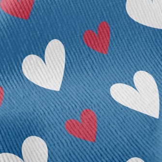 Fashion Two-Color Heart Standard Corduroy