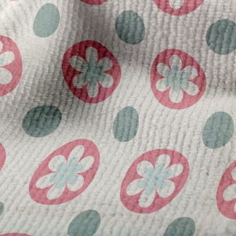 Circle Flower Dots Terry