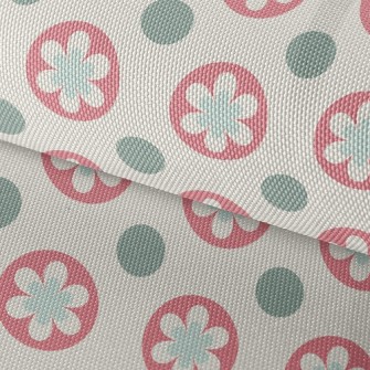Circle Flower Dots Waterproof Oxford