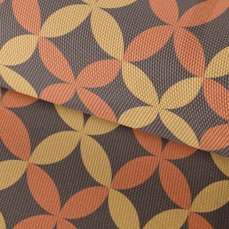 Two-Color Petal-Shaped Floral Waterproof Oxford