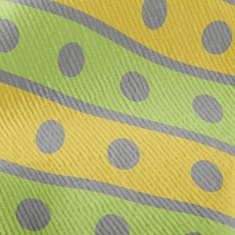 Dots Inside Diagonal Stripes Standard Corduroy