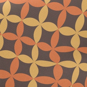 Two-Color Petal-Shaped Floral Twill