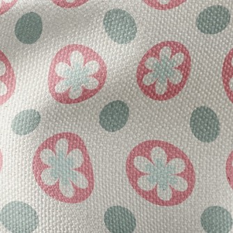 Circle Flower Dots Waterproof Canvas