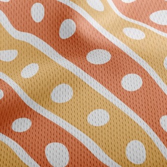All-Match Stripes Dots Athletic Mesh Flat Back
