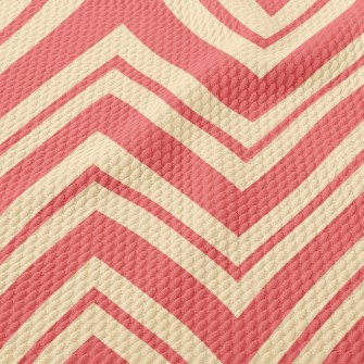 Simple Zigzagging Lines Birdseye Piqué