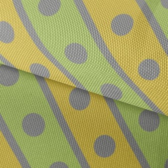 Dots Inside Diagonal Stripes Waterproof Oxford